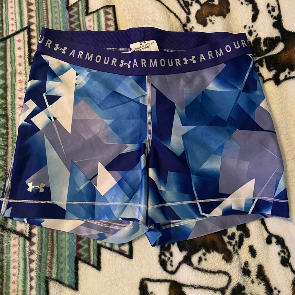Under Armour Blue Geometric Shorts